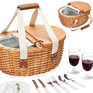 Picnic Basket for Two People new